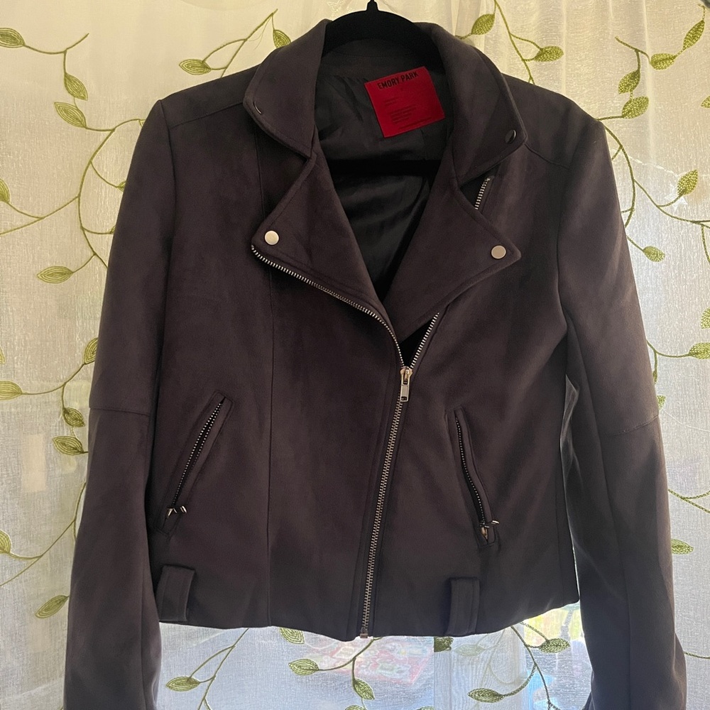 EMORY PARK Women's Suede Purple Jacket